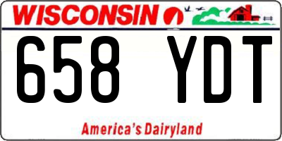 WI license plate 658YDT