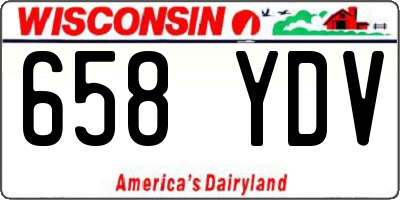 WI license plate 658YDV