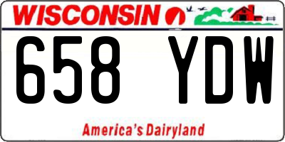 WI license plate 658YDW