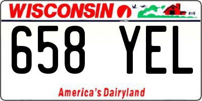WI license plate 658YEL
