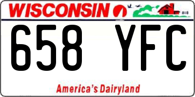 WI license plate 658YFC