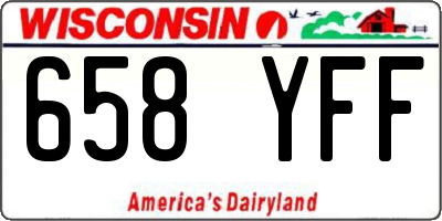 WI license plate 658YFF