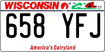 WI license plate 658YFJ