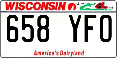 WI license plate 658YFO