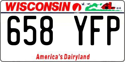 WI license plate 658YFP