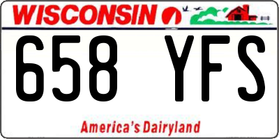 WI license plate 658YFS