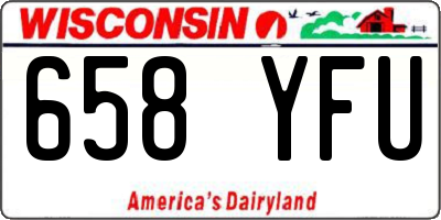 WI license plate 658YFU