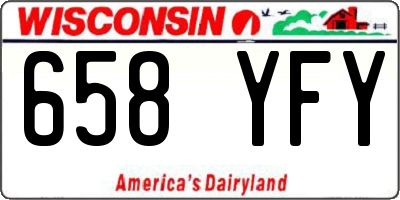 WI license plate 658YFY