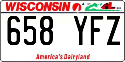 WI license plate 658YFZ