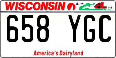 WI license plate 658YGC