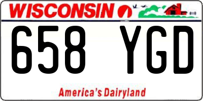 WI license plate 658YGD