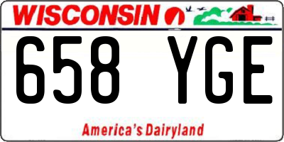 WI license plate 658YGE