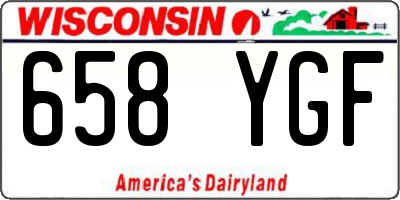 WI license plate 658YGF