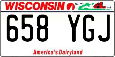 WI license plate 658YGJ