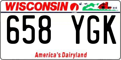 WI license plate 658YGK