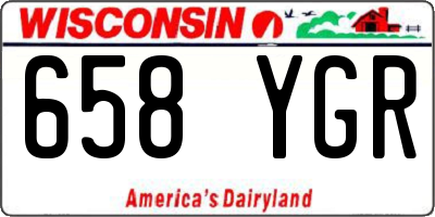 WI license plate 658YGR