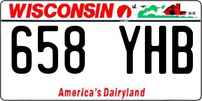 WI license plate 658YHB