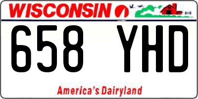 WI license plate 658YHD