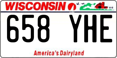 WI license plate 658YHE