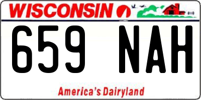 WI license plate 659NAH