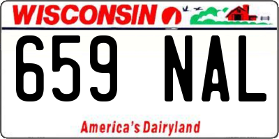 WI license plate 659NAL