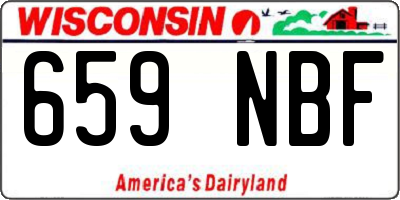 WI license plate 659NBF
