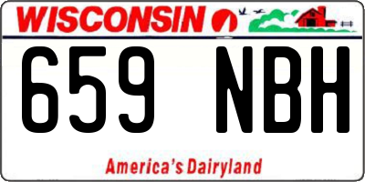 WI license plate 659NBH