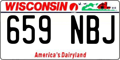 WI license plate 659NBJ
