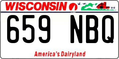 WI license plate 659NBQ