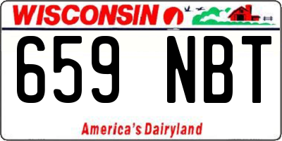 WI license plate 659NBT