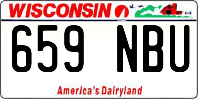 WI license plate 659NBU