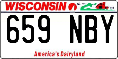 WI license plate 659NBY