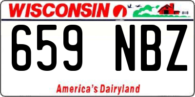 WI license plate 659NBZ