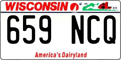 WI license plate 659NCQ
