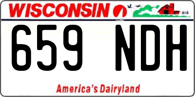 WI license plate 659NDH
