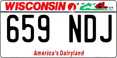 WI license plate 659NDJ
