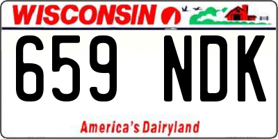 WI license plate 659NDK