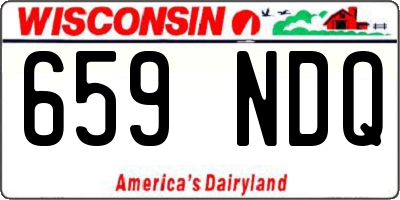 WI license plate 659NDQ