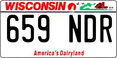 WI license plate 659NDR