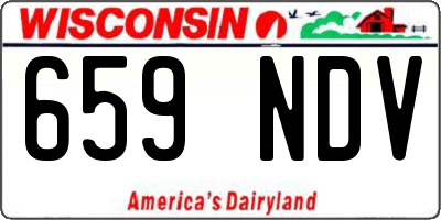 WI license plate 659NDV