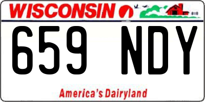 WI license plate 659NDY