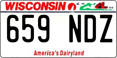 WI license plate 659NDZ
