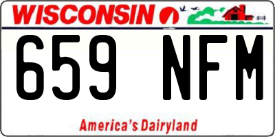 WI license plate 659NFM