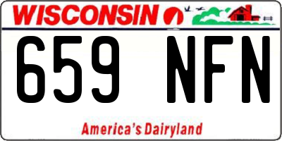 WI license plate 659NFN