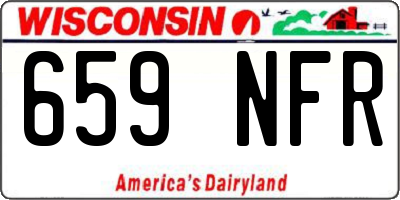 WI license plate 659NFR