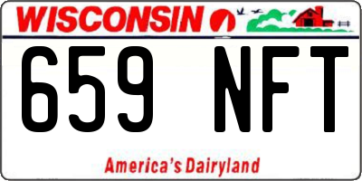WI license plate 659NFT