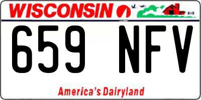 WI license plate 659NFV