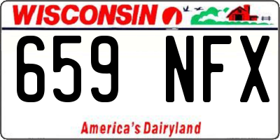 WI license plate 659NFX