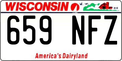 WI license plate 659NFZ