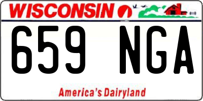 WI license plate 659NGA